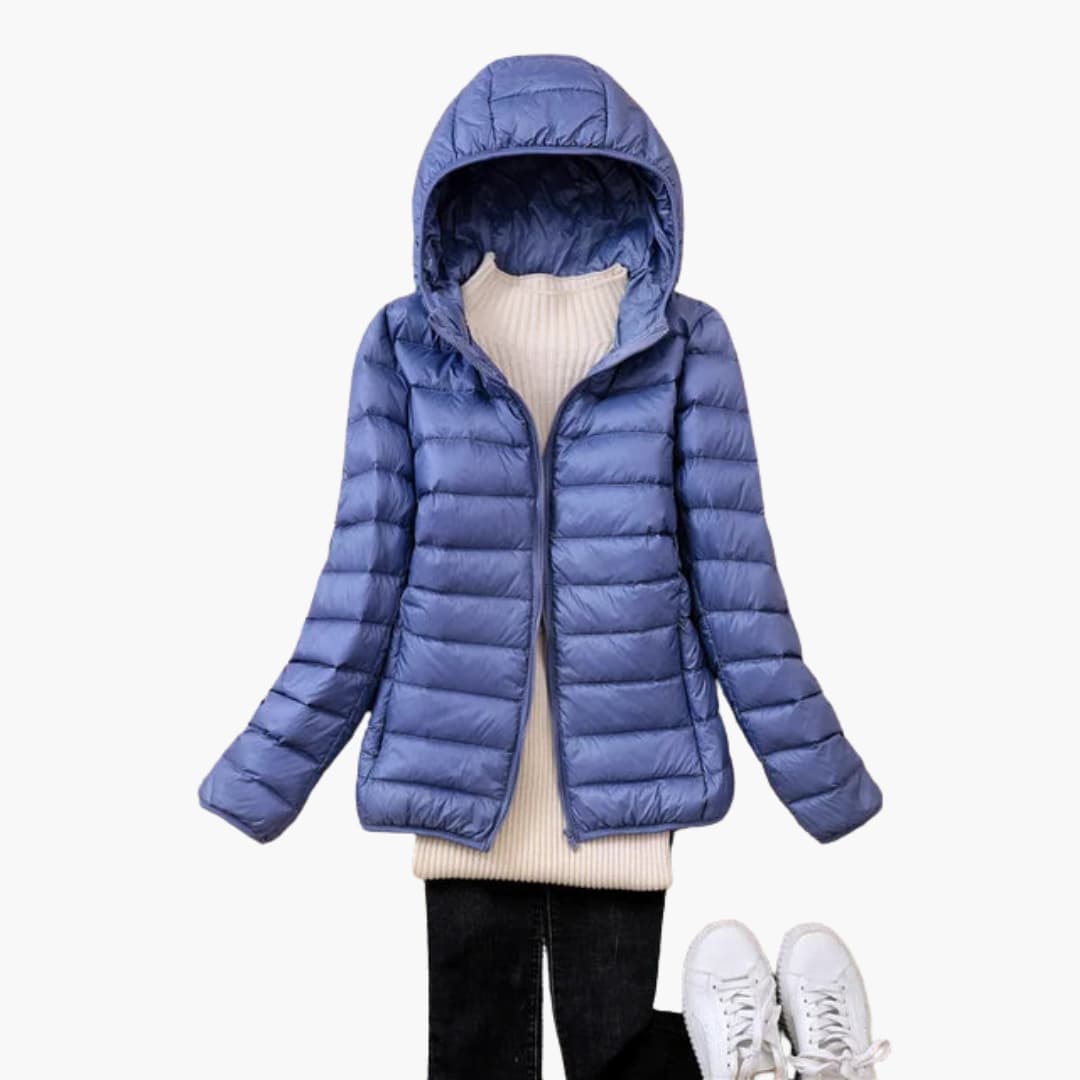 Giacca Donna Ultraleggera Imbottitura Piuma Calda