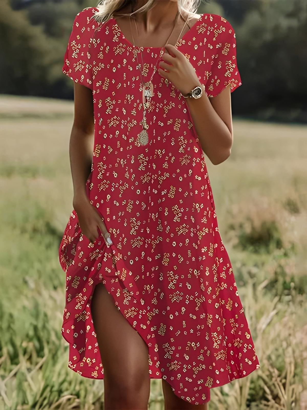 Abito Etico Donna con Maniche Stile Elegante