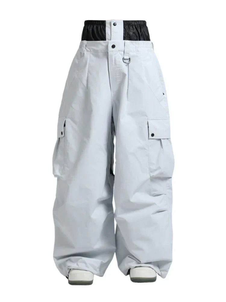 Pantaloni Uomo Invernali Tessuto Termico Vestibilità Ampia