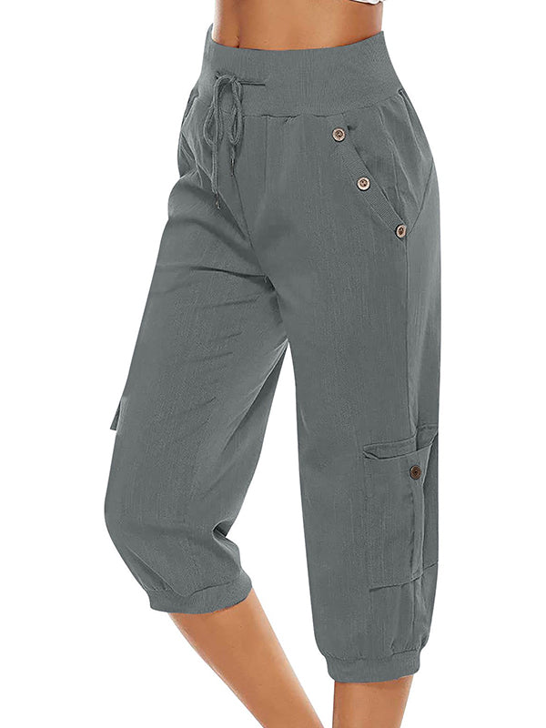 Pantaloni Jogging Donna Elastici con Tasche Comodi - Brentozzi