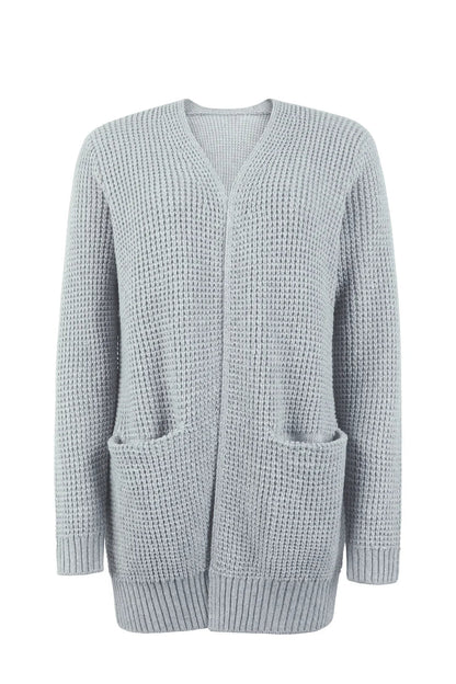 Cardigan Donna Maglia Lunga Struttura Invernale