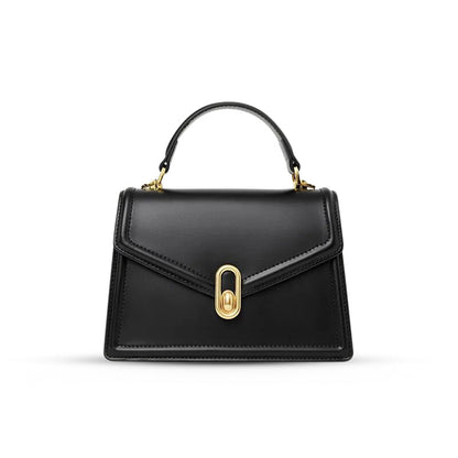 Borsa Donna in Pelle con Manico Rigido Chiusura Elegante