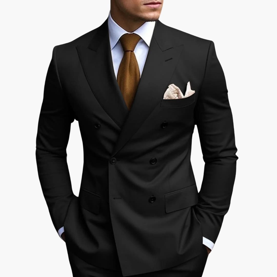 Abito Elegante Uomo Doppiopetto Slim Fit