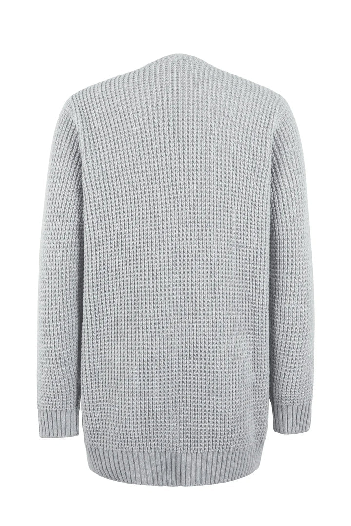 Cardigan Donna Maglia Lunga Struttura Invernale