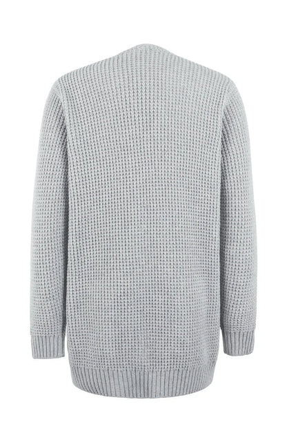 Cardigan Donna Maglia Lunga Struttura Invernale