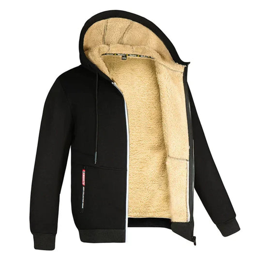 Felpa Uomo con Zip Interno in Pile Morbido - Brentozzi