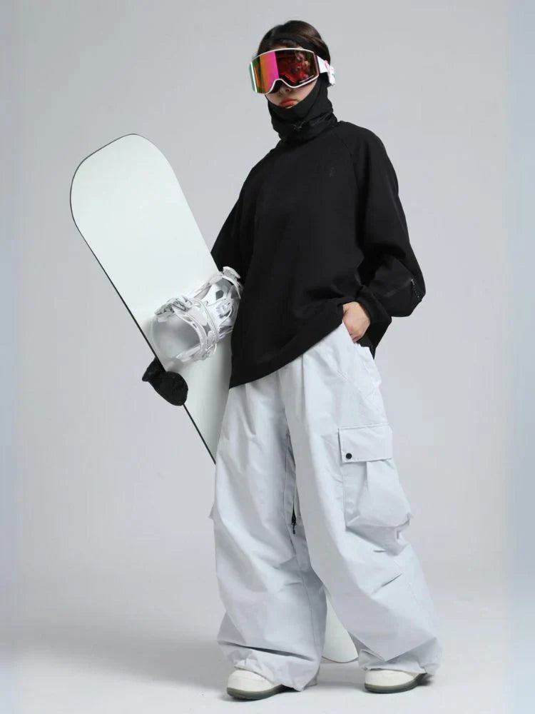Pantaloni Uomo Invernali Tessuto Termico Vestibilità Ampia