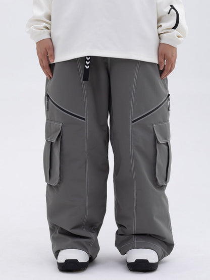 Pantaloni Donna Oversize Baggy con Tasche Cargo