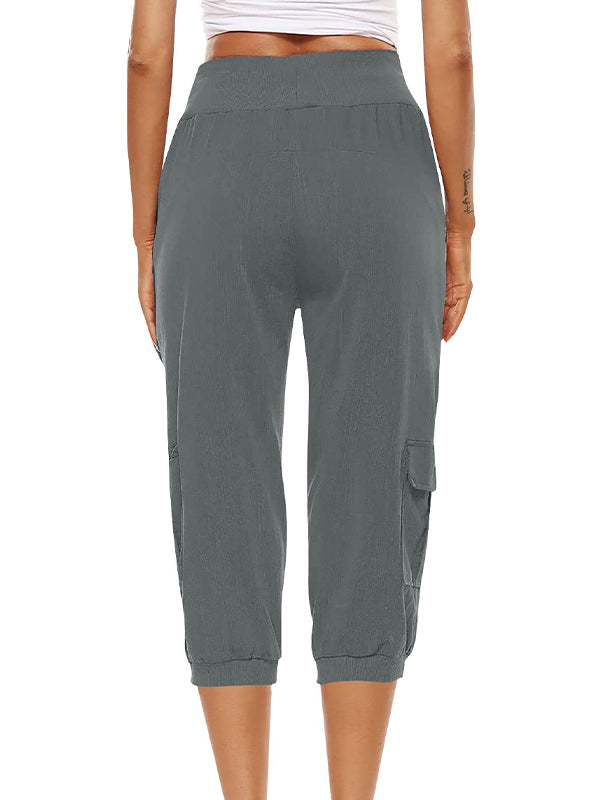 Pantaloni Jogging Donna Elastici con Tasche Comodi