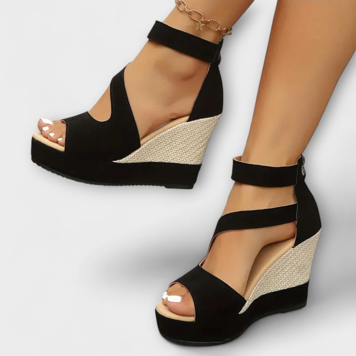 Sandali Zeppa Ortopedici Donna Comfort Ergonomici