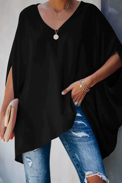 Camicia Donna Scollo a V Vestibilità Ampia