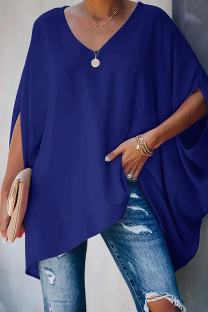 Camicia Donna Scollo a V Vestibilità Ampia