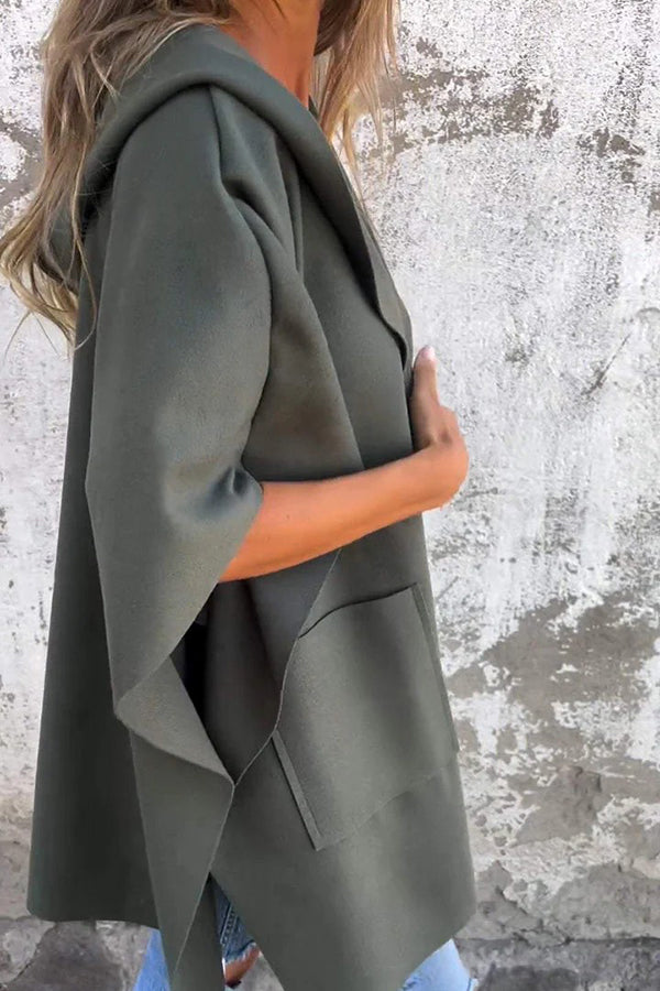 Cappa Donna Oversize Tessuto Morbido Scivolata