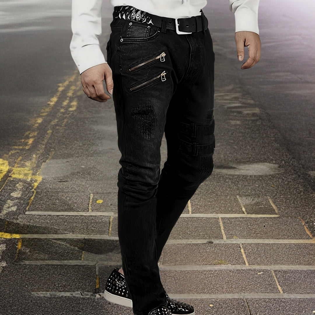 Pantaloni Moto Uomo Materiale Resistente Vestibilità Ergonomica - Brentozzi