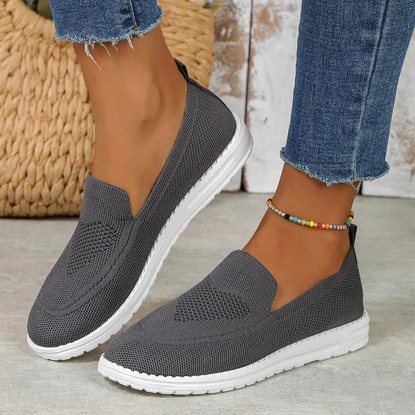 Sneakers Slip On Donna Casual Comode