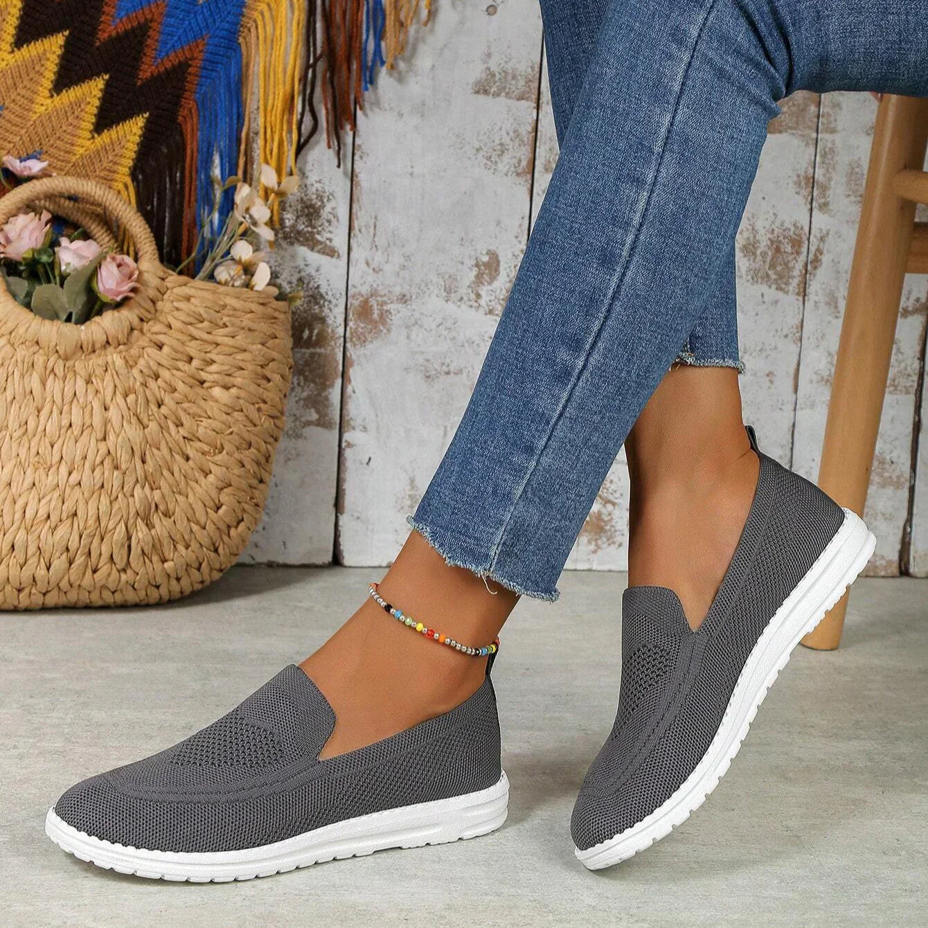 Sneakers Slip On Donna Casual Comode