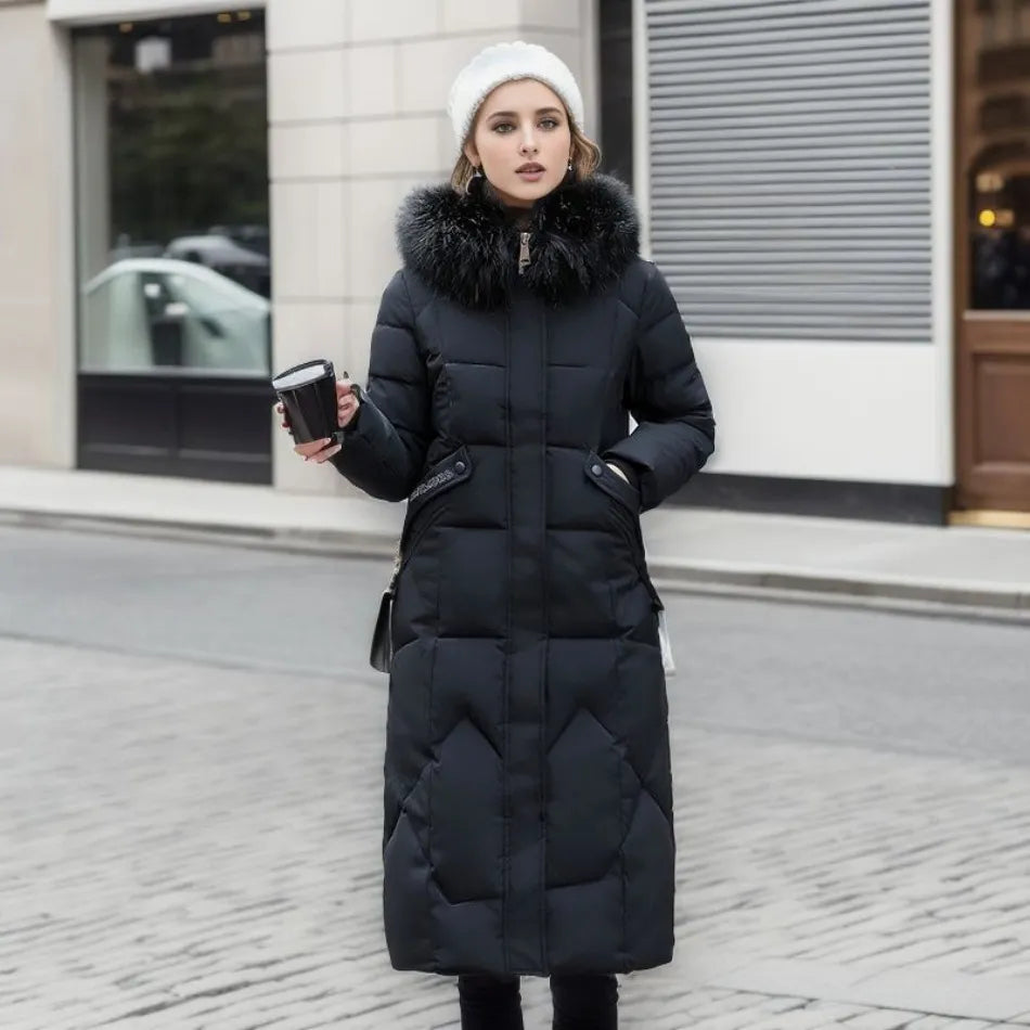Giacca Invernale Donna Imbottita Stile Classico Calda