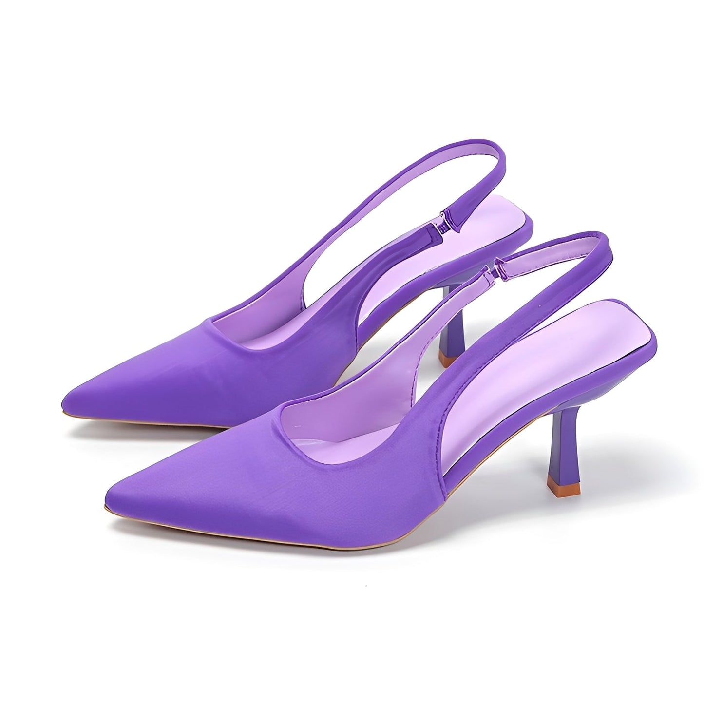 Décolleté Donna Slingback Tacco Alto Elegante