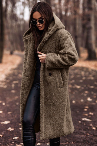 Cappotto Lungo Donna Teddy Invernale Caldo