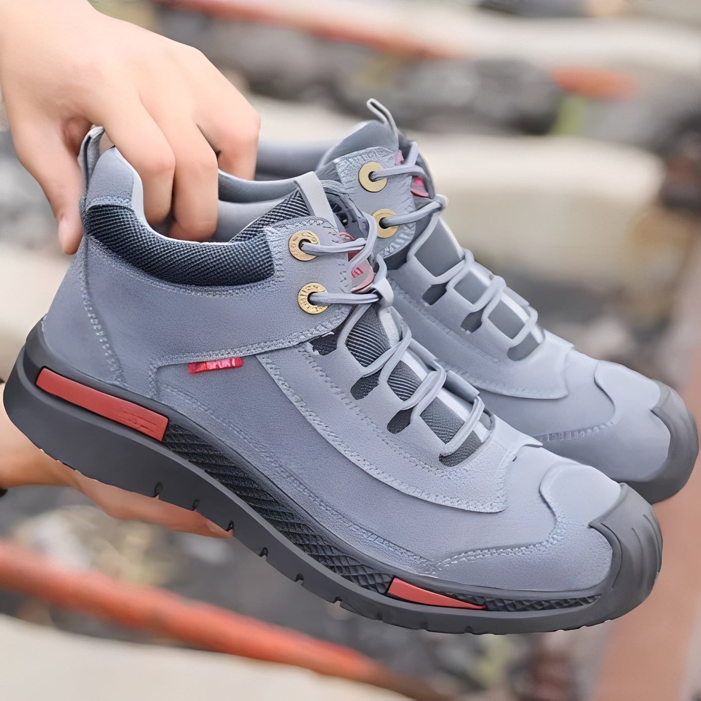 Scarpe Outdoor Uomo Impermeabili con Punta in Acciaio