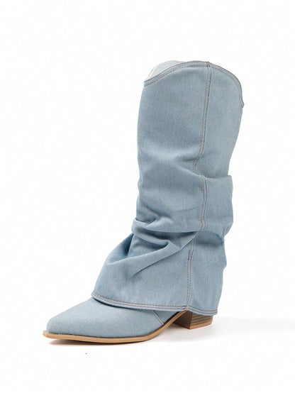 Stivali Western Donna Tacco Alto Punta Stretta