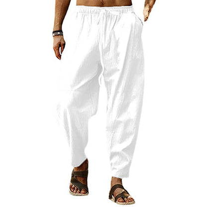 Pantaloni Spiaggia Uomo in Tessuto Leggero Comodi