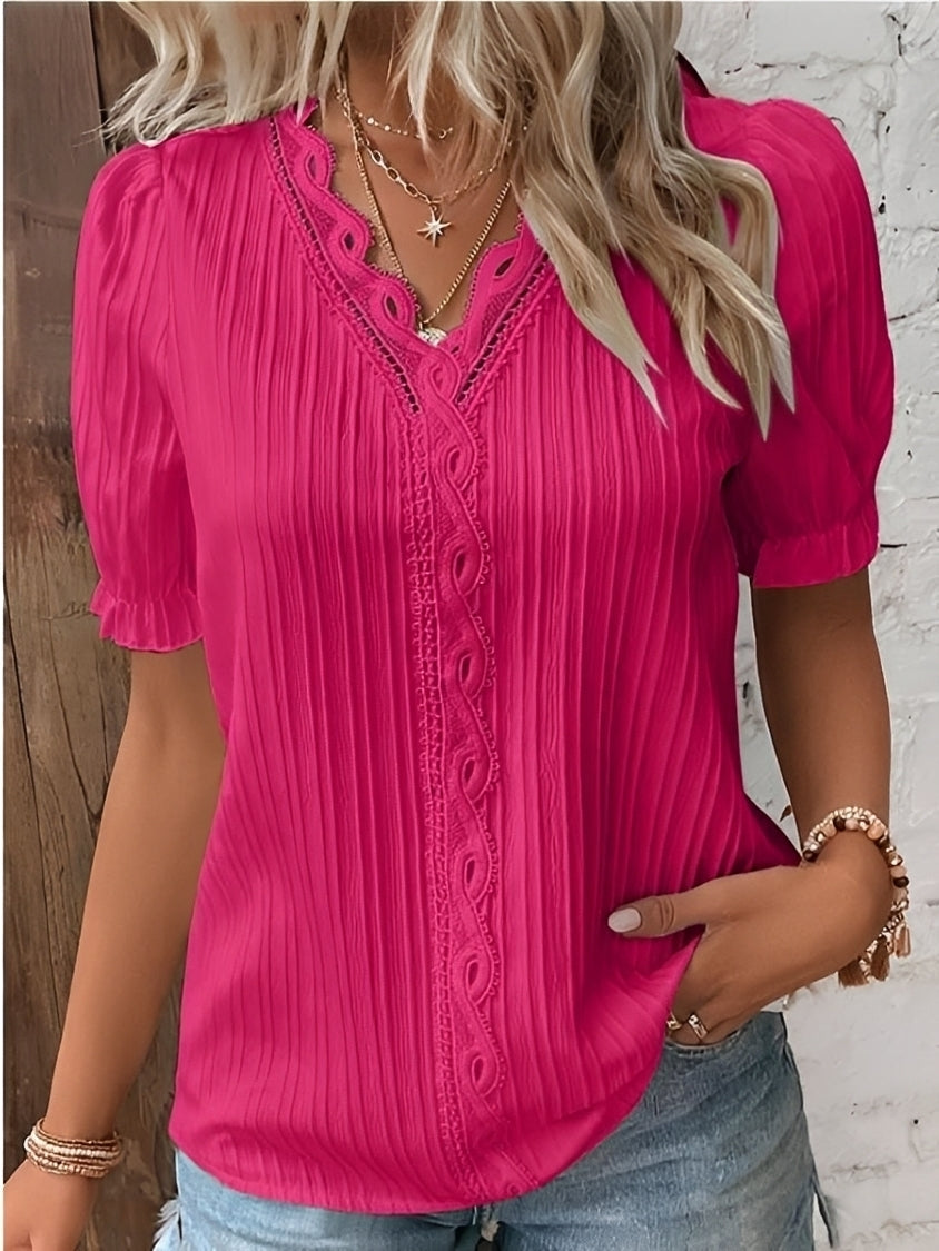 Blusa Donna Scollo a V Stile Trendy