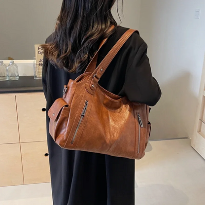 Borsa Donna con Zip Stile Elegante Spalla