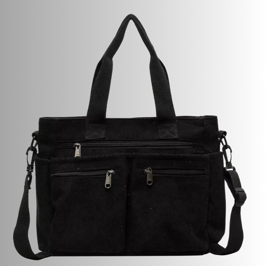 Borsa Tracolla Donna in Corda con Tasche con Zip - Brentozzi