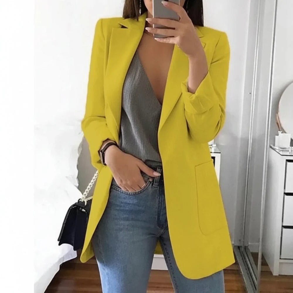 Blazer Donna Elegante per Ufficio Classico