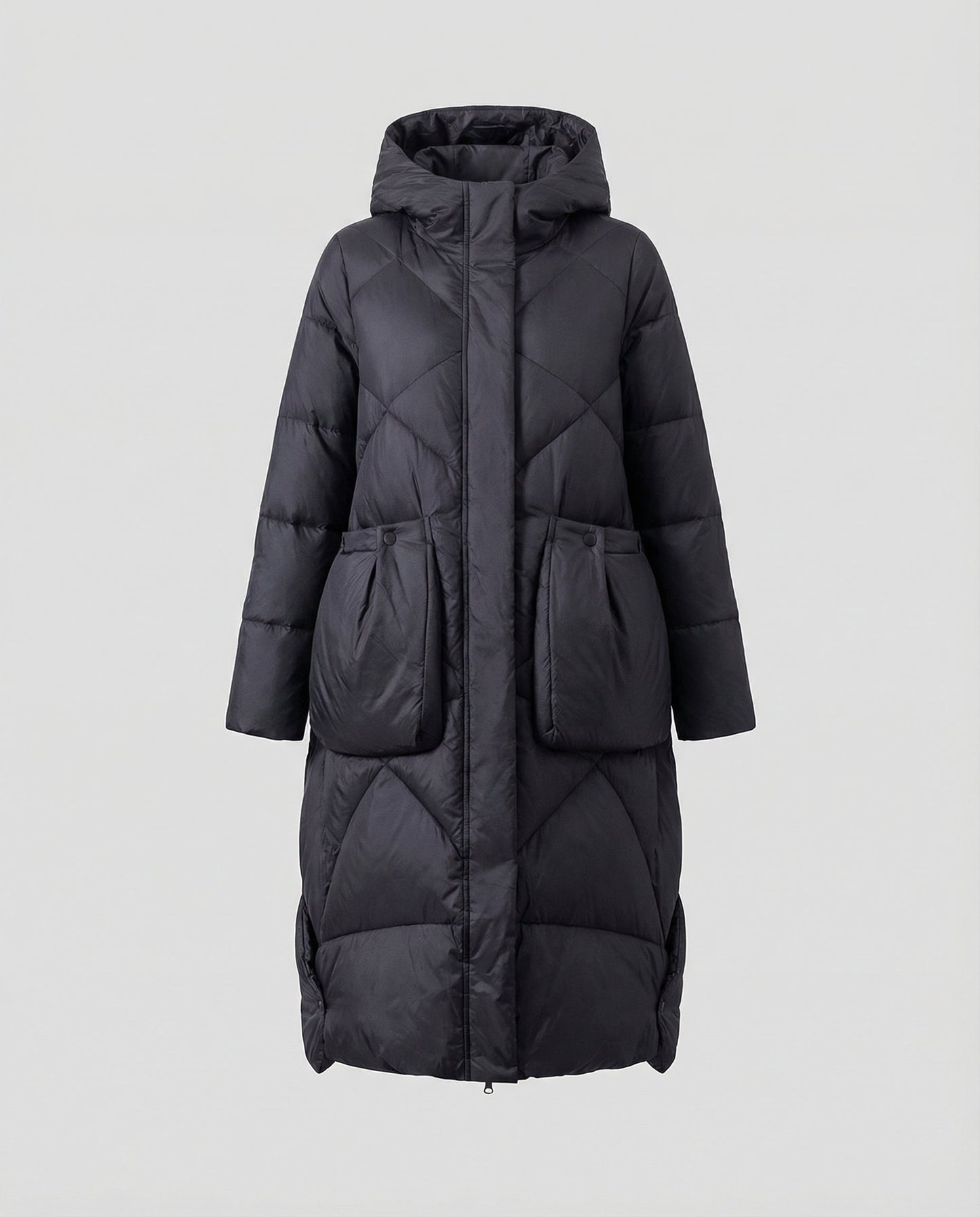 Cappotto Donna con Cappuccio Stile Casual