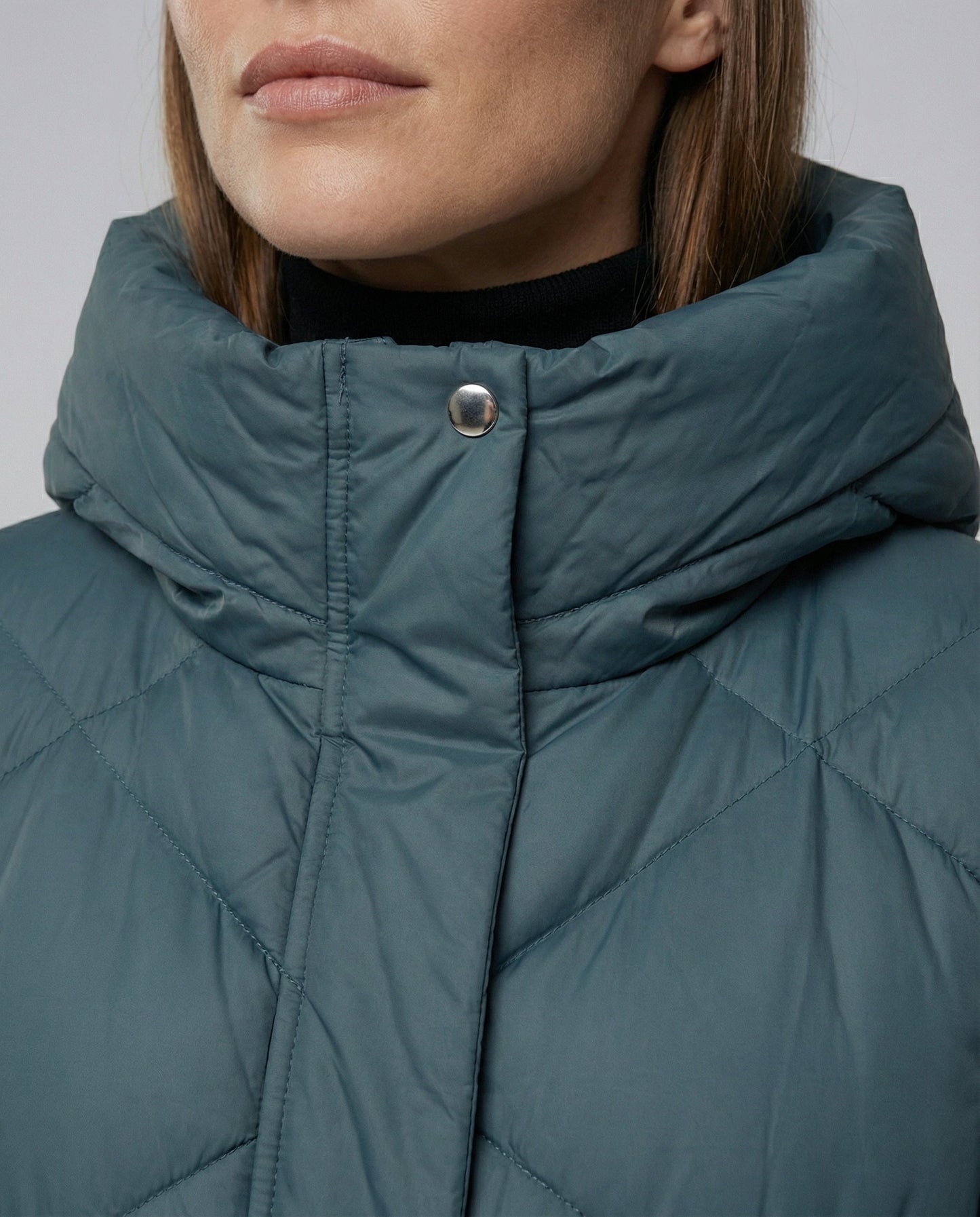 Cappotto Donna con Cappuccio Stile Casual