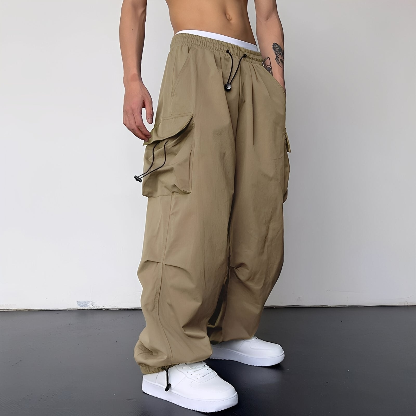 Pantaloni Cargo Uomo Baggy Comodi Trendy - Brentozzi