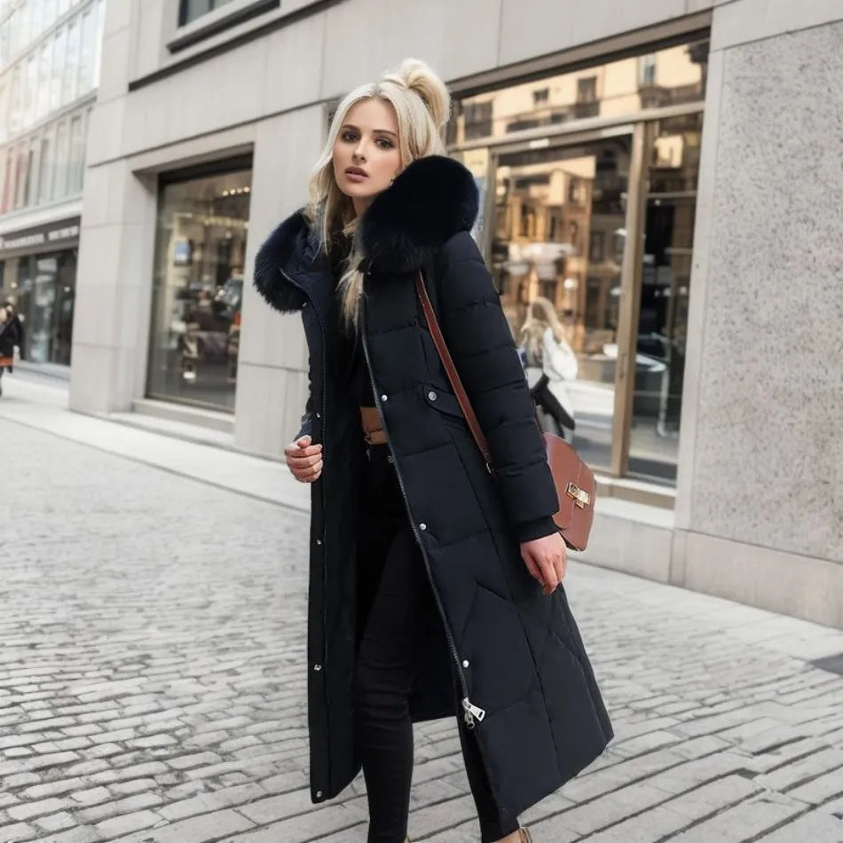 Giacca Invernale Donna Imbottita Stile Classico Calda