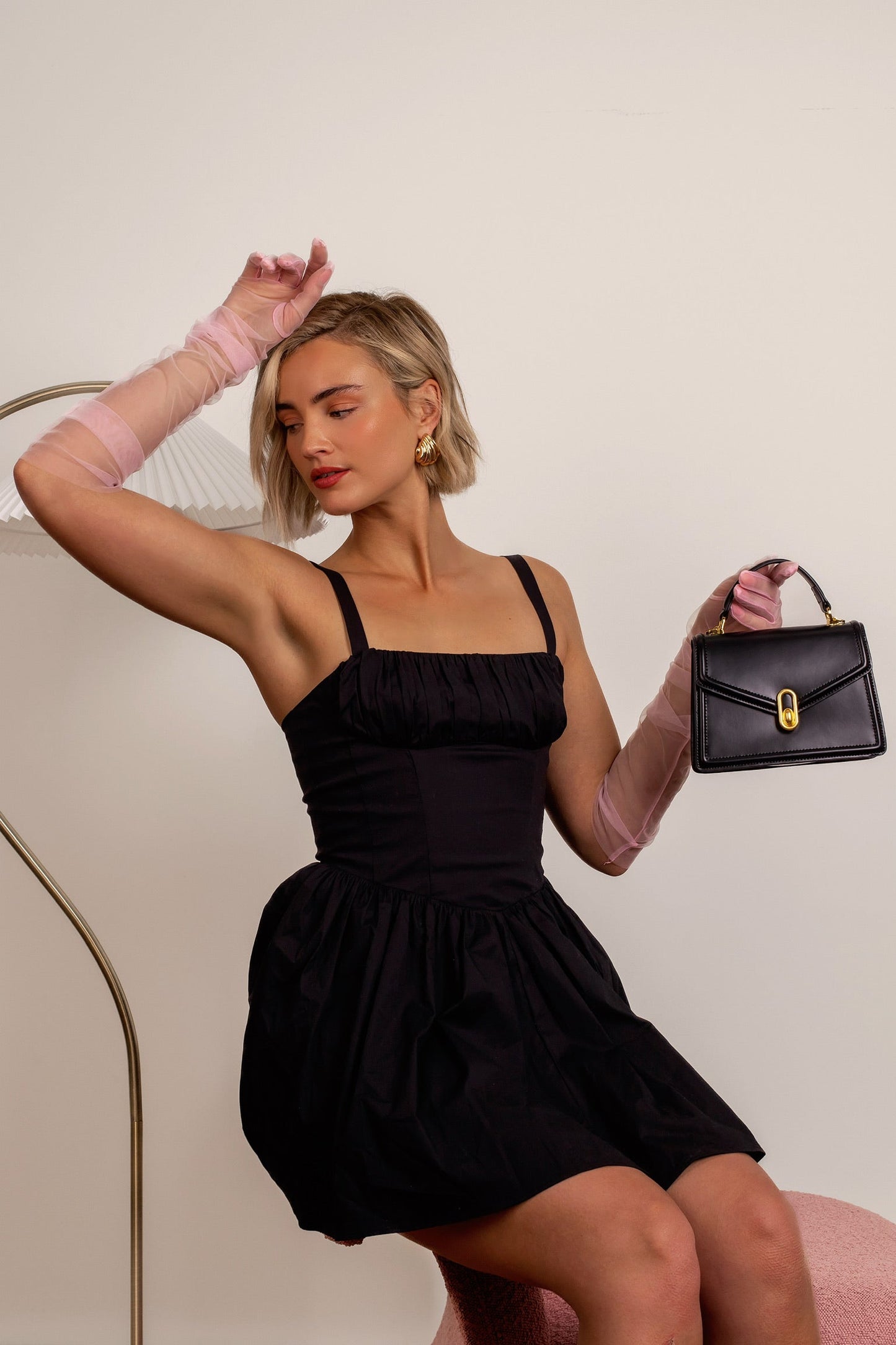 Borsa Donna in Pelle con Manico Rigido Chiusura Elegante