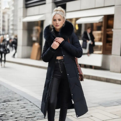 Giacca Invernale Donna Imbottita Stile Classico Calda