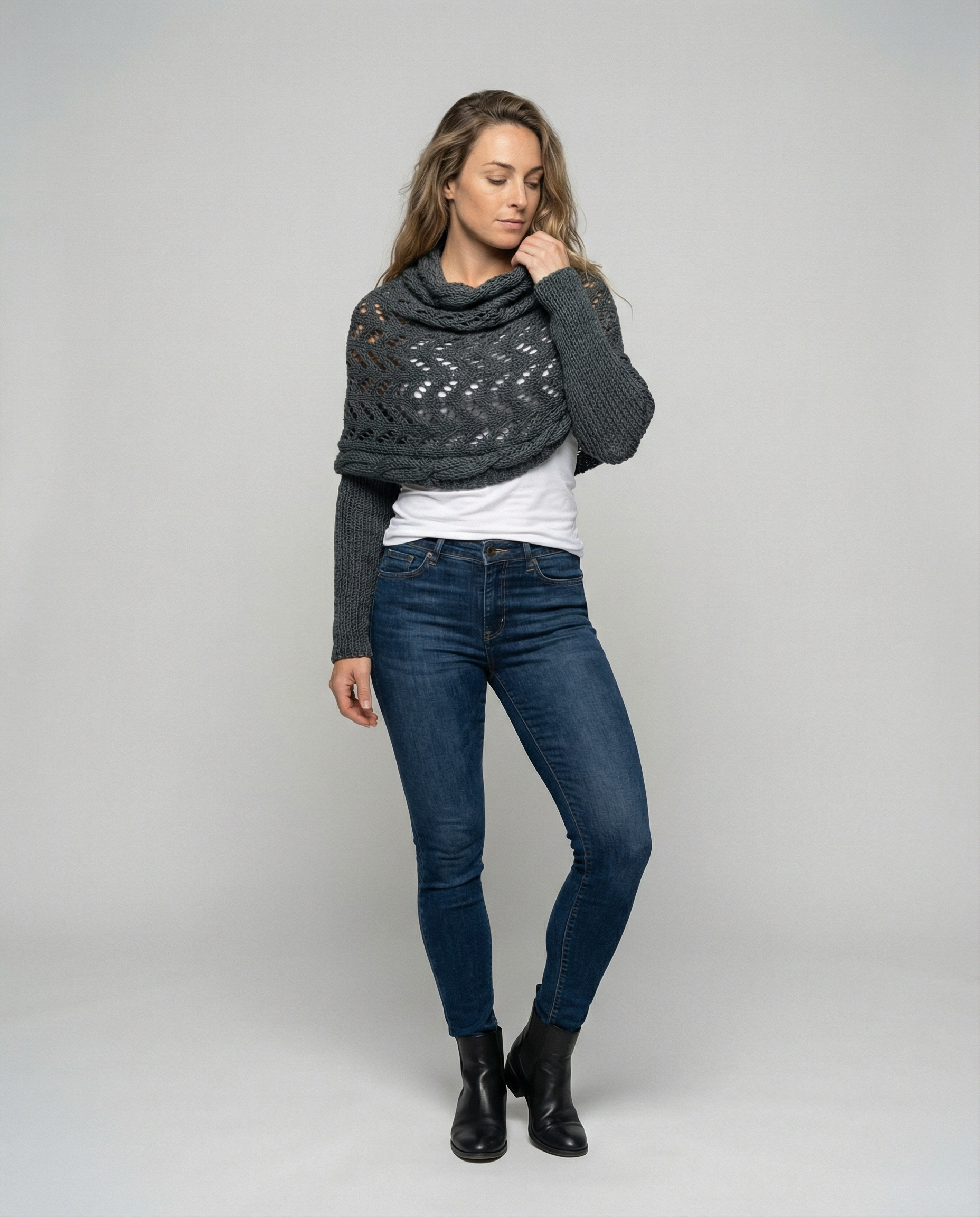 Sciarpa Donna in Maglia Morbida Confortevole - Brentozzi