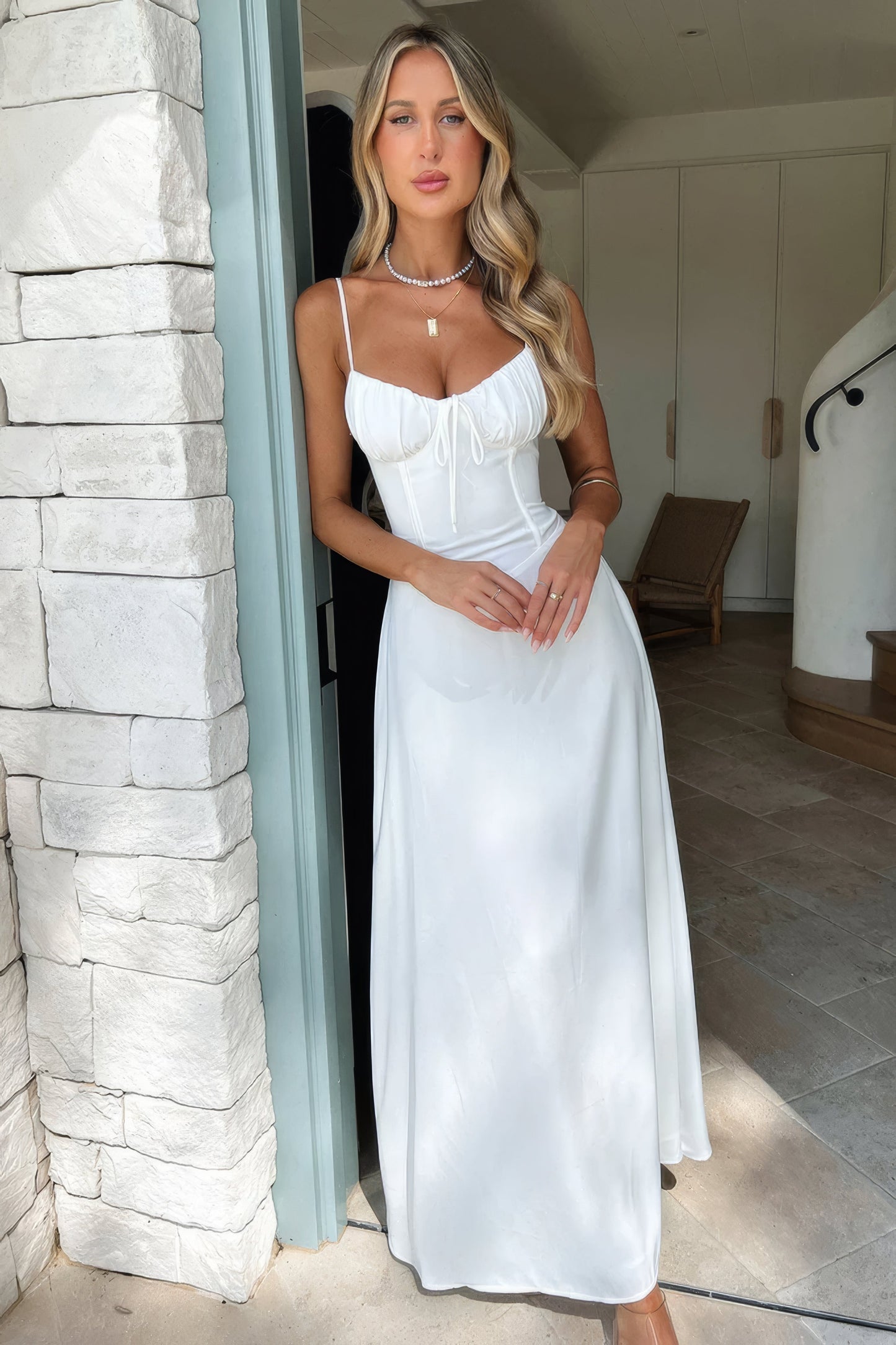 Abito Maxi Donna Smanicato Lunghezza Lunga