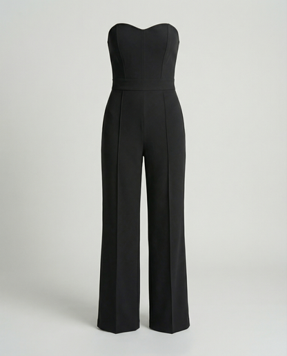 Tuta Donna Elegante Scollo Bardot Slim