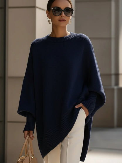 Maglione Donna Oversize Stile Casual Manica Corta