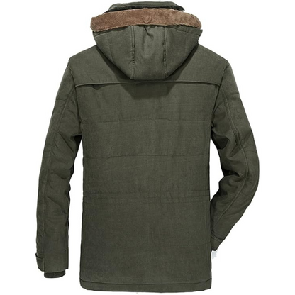 Giacca Imbottita Uomo Outdoor con Cappuccio Invernale