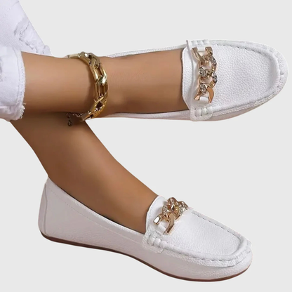 Mocassini Donna Slip-On Dettaglio Catena - Brentozzi