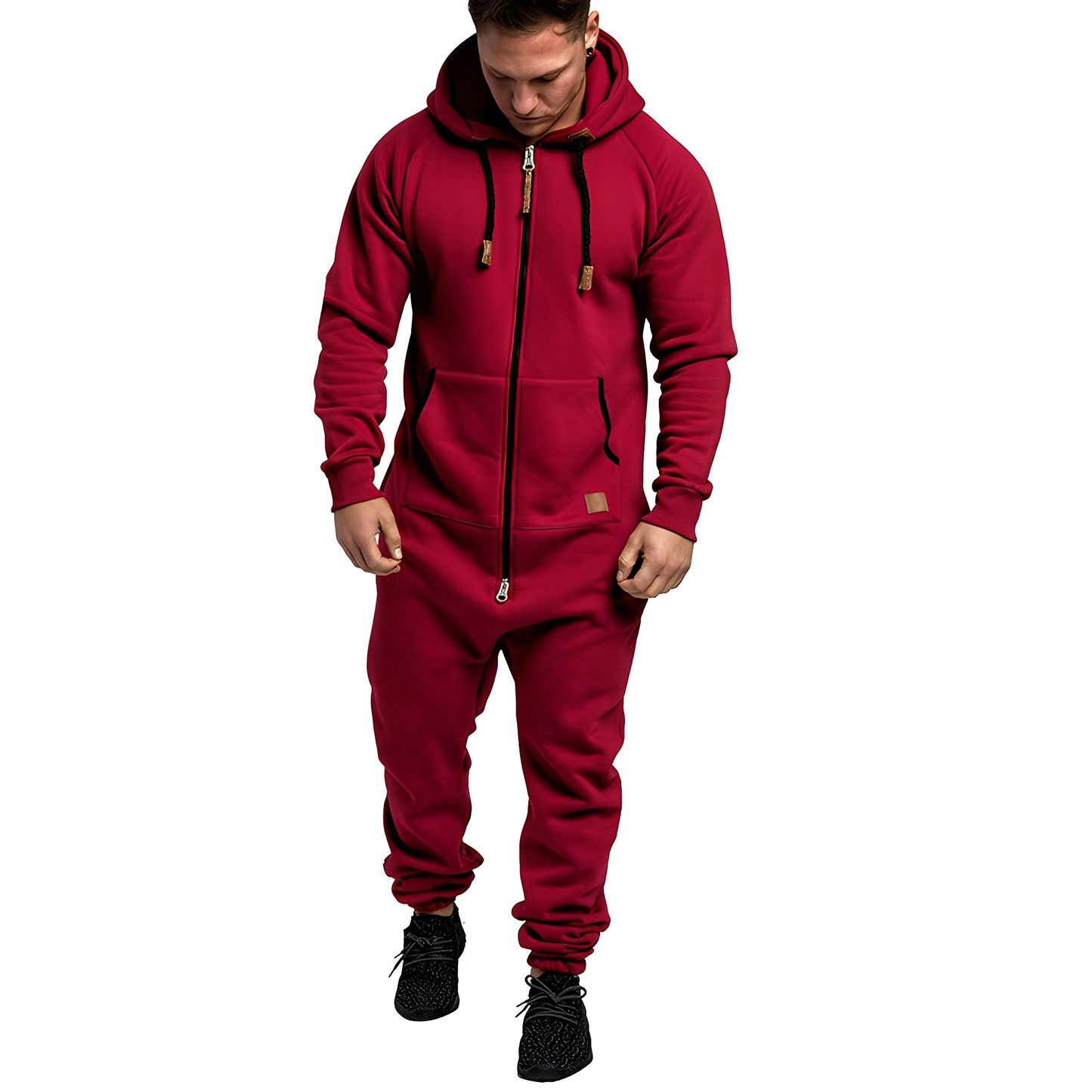 Tuta Uomo con Cappuccio Stile Casual Comoda