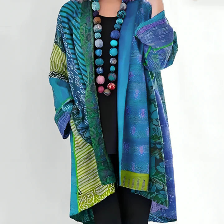 Kimono Donna Stampa Bohemien Svasato - Brentozzi