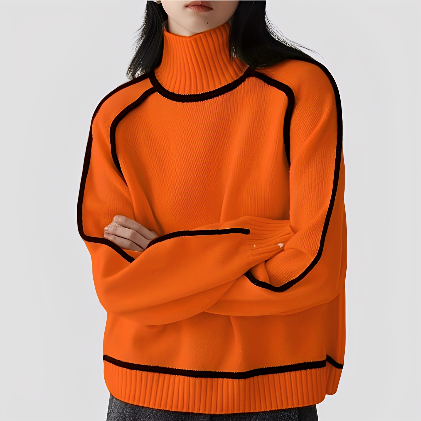 Maglione Dolcevita Donna Morbido e Comodo