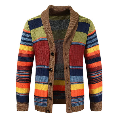 Cardigan Uomo Retro in Maglia Classico - Brentozzi