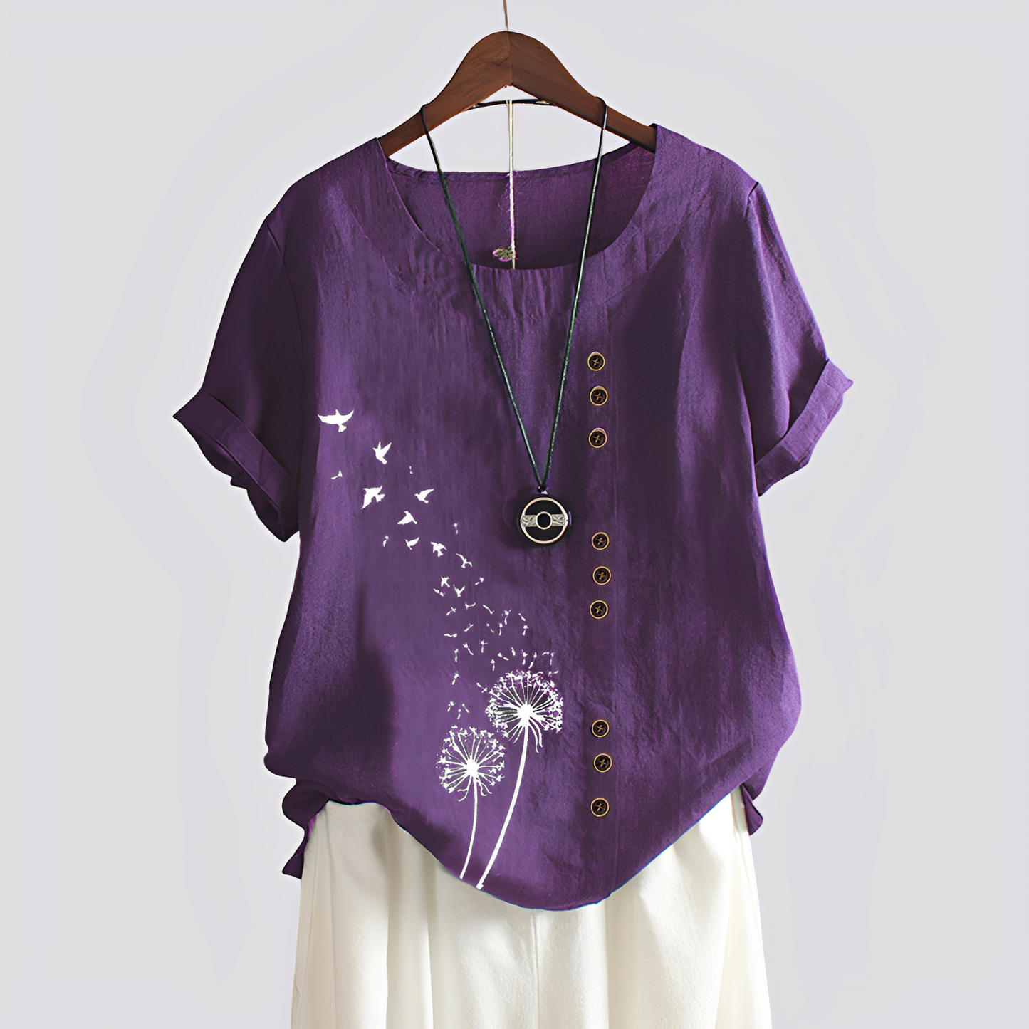 Camicia Donna Manica Corta Vestibilità Comoda