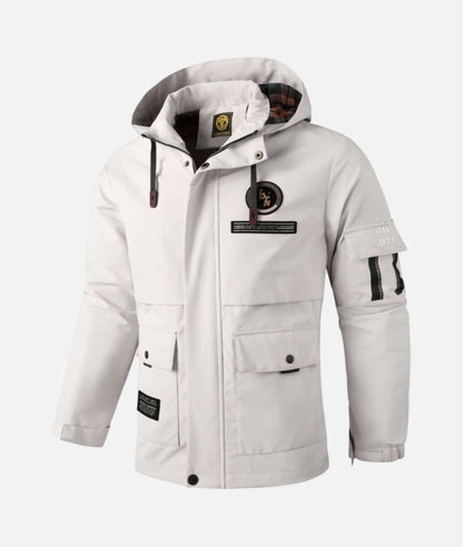 Giacca Uomo Impermeabile con Cappuccio Primavera Autunno