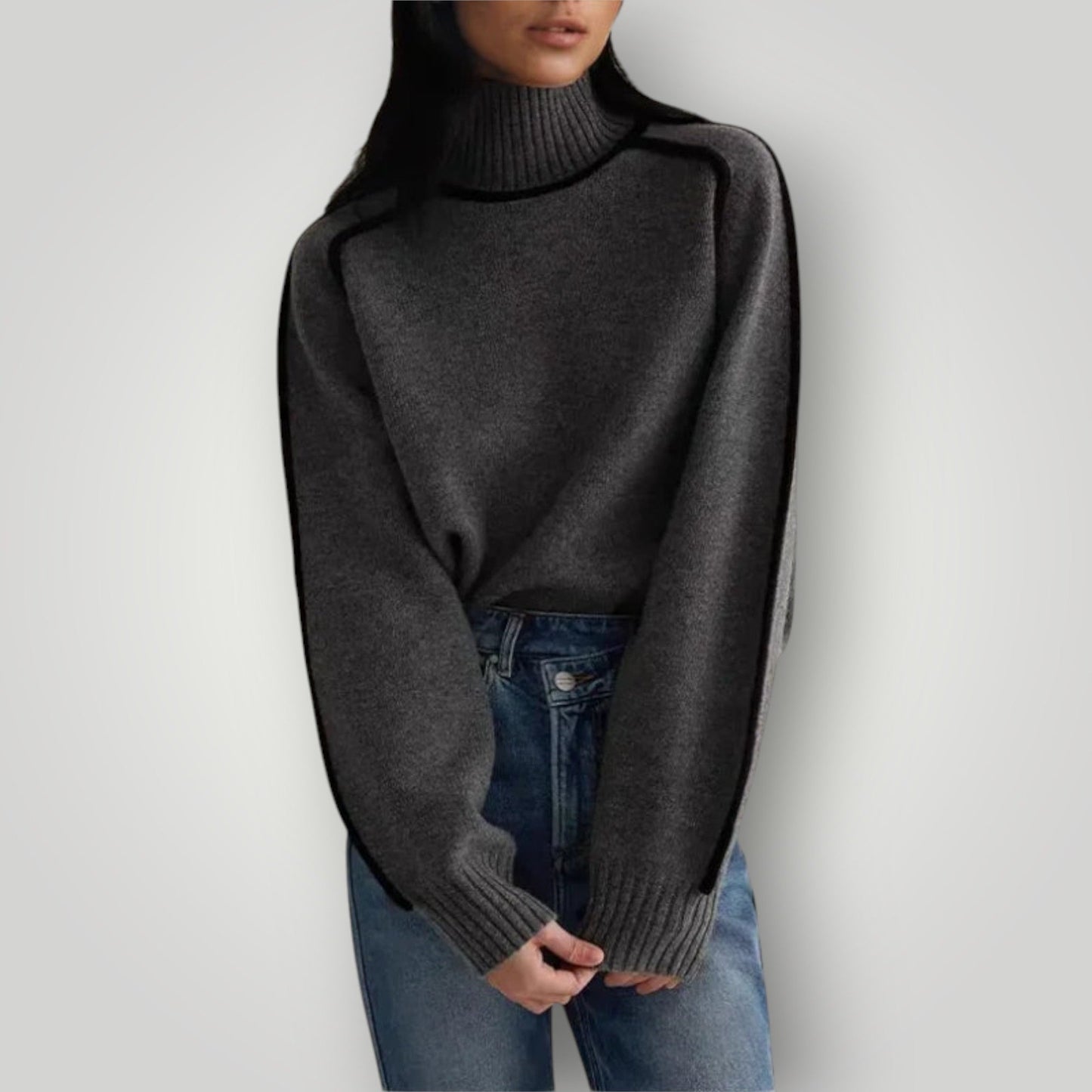 Maglione Donna Collo Alto Morbido e Caldo Invernale