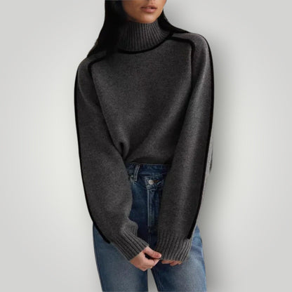 Maglione Donna Collo Alto Morbido e Caldo Invernale